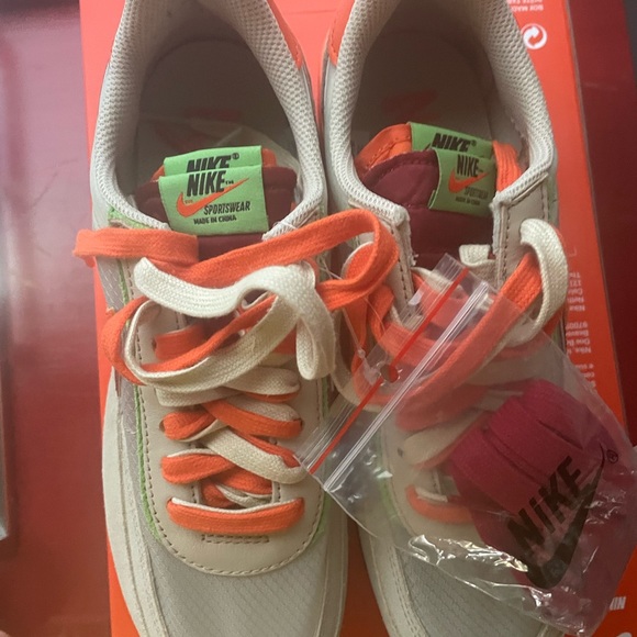 Nike Ld Waffle Sacai Clot Net Orange Blaze - Dh1347-100 - Picture 3 of 11